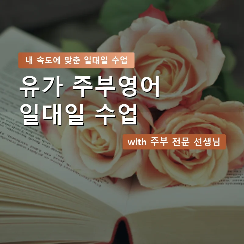 유가 주부영어회화 — 영과전 1:1 맞춤 수업 안내 이미지
