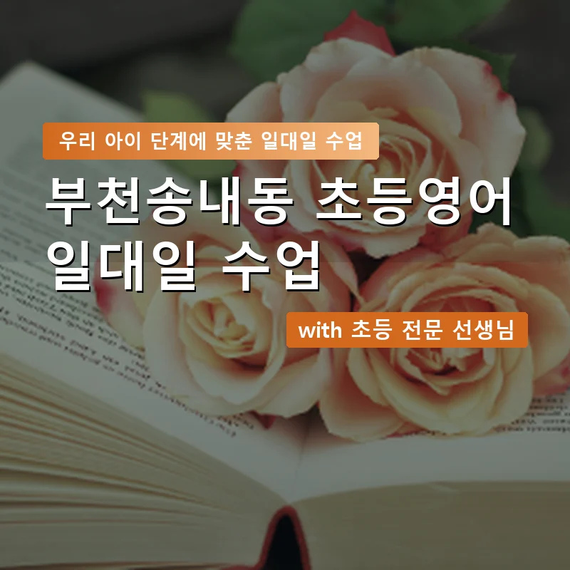 부천송내동 초등학생영어회화 — 영과전 1:1 맞춤 수업 안내 이미지