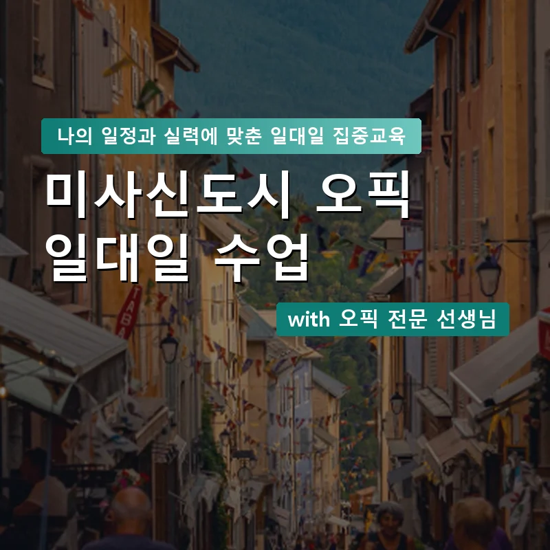 미사신도시 오픽과외 — 영과전 1:1 맞춤 수업 안내 이미지