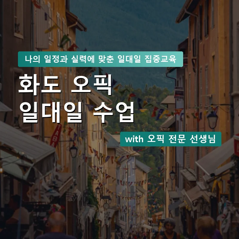 화도 오픽과외 — 영과전 1:1 맞춤 수업 안내 이미지