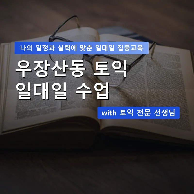 우장산동 토익과외 — 영과전 1:1 맞춤 수업 안내 이미지