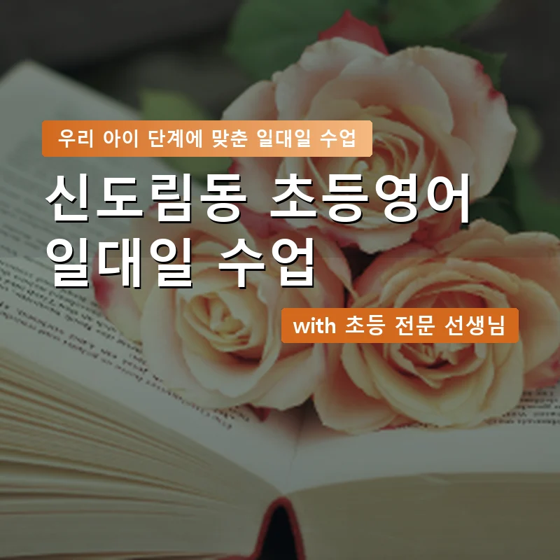 신도림동 초등학생영어회화 — 영과전 1:1 맞춤 수업 안내 이미지