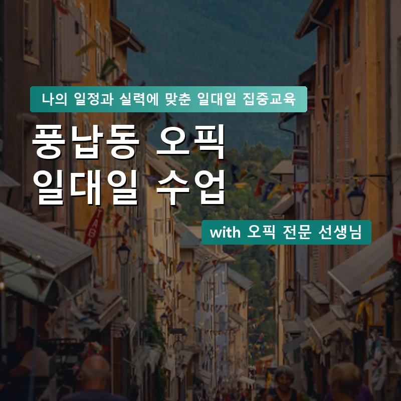 풍납동 오픽과외 — 영과전 1:1 맞춤 수업 안내 이미지